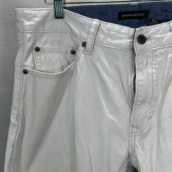 Banana Republic Men's Straight Jeans - Light Gray - Picture 4 of 9